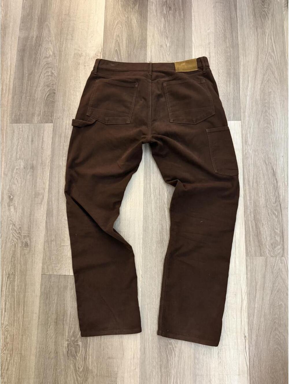 Todd Snyder italian Moleskin Carpenter brown straight leg pants